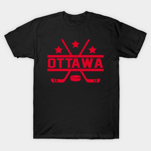 Ottawa Hockey T-Shirt by CasualGraphic